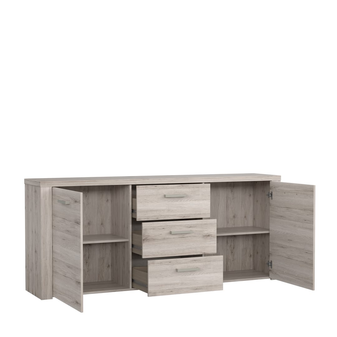 Portland Sideboard Cabinet 196cm in Oak Sand, image 3
