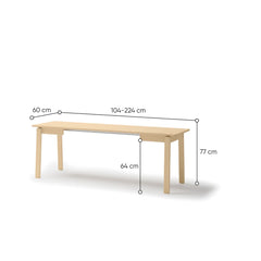 Plot PT-02 Extendable Dining Table 104cm