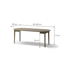 Plot PT-05 Extendable Dining Table 90cm