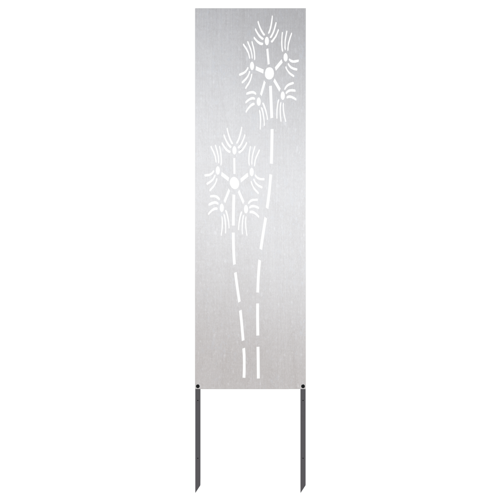vidaXL Garden Privacy Screen Silver 32 x 140 cm Stainless steel 4