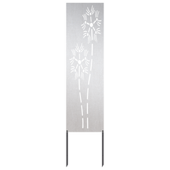 vidaXL Garden Privacy Screen Silver 32 x 140 cm Stainless steel 4