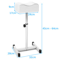 Adjustable Pedicure Manicure Footrest Salon Spa Tool-White