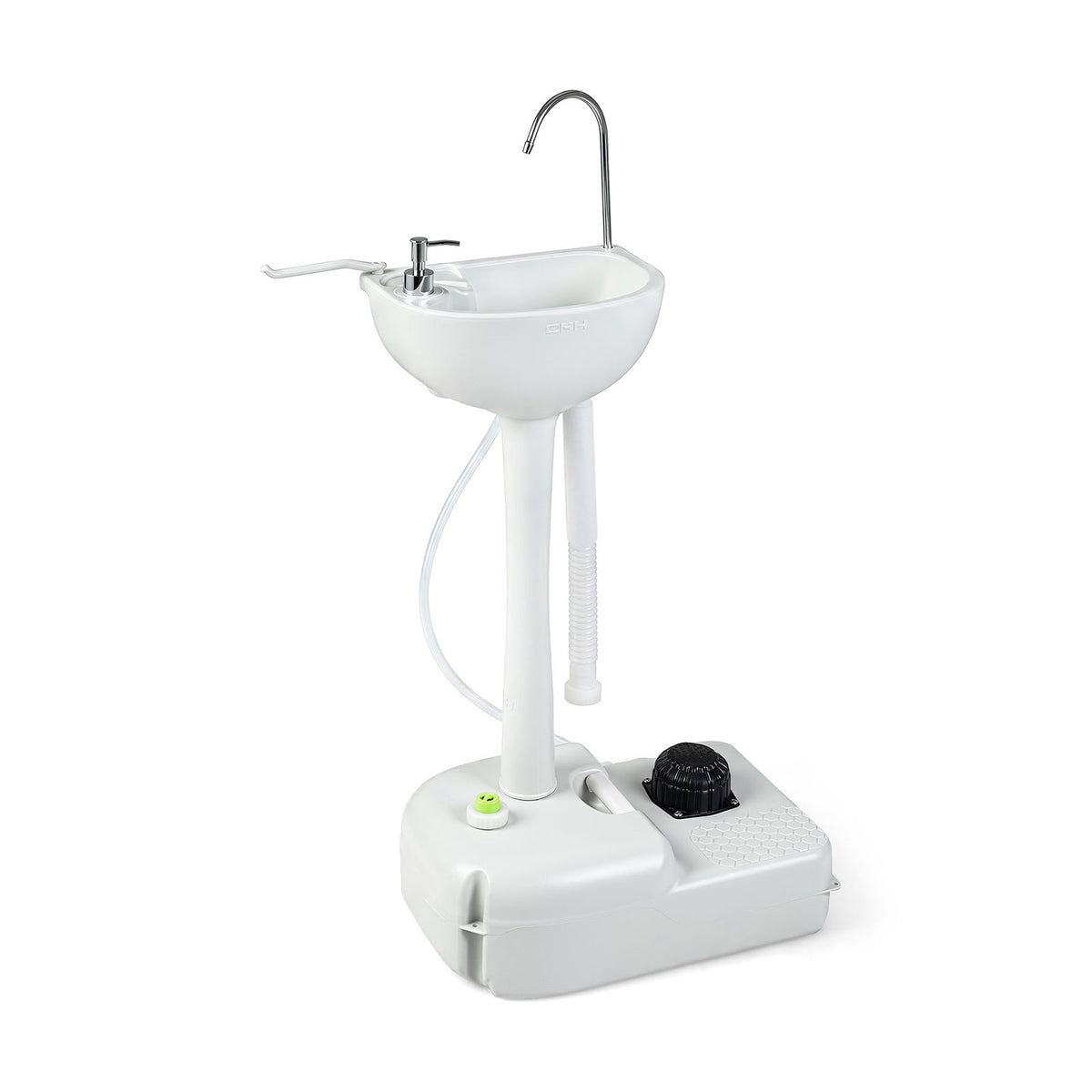 Portable Camping Sink with towel Holder and Rolling Wheels
