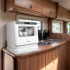 Portable Dishwasher with Preserve Function and 6 Programs