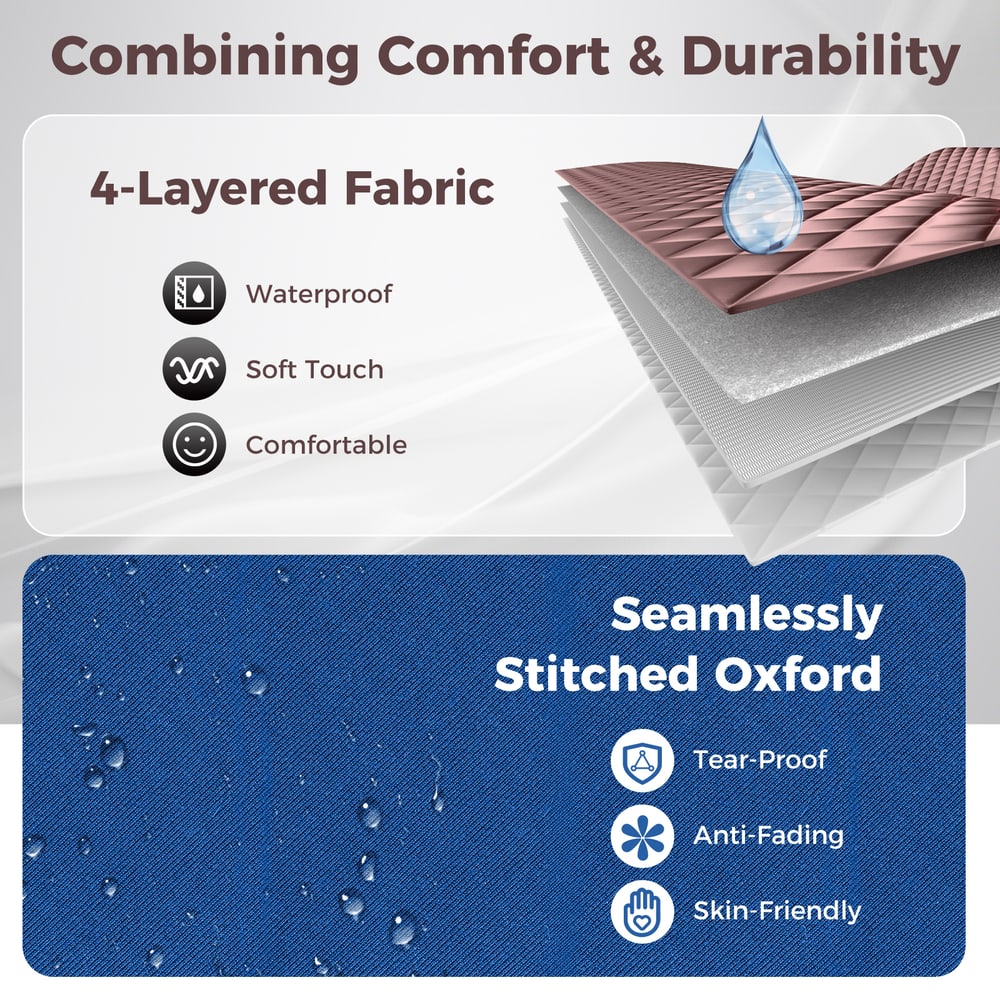 The steam sauna fabric layers and the durable outer material texture