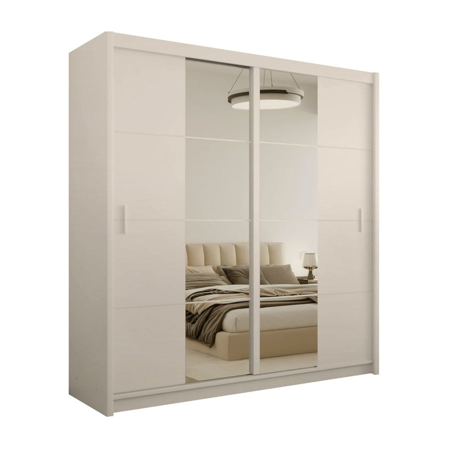 Cashmere Mirrored Sliding Door Wardrobe 203cm – RADLEY 2