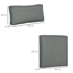 Outsunny 14-Piece Dining Set Cushions - Grey