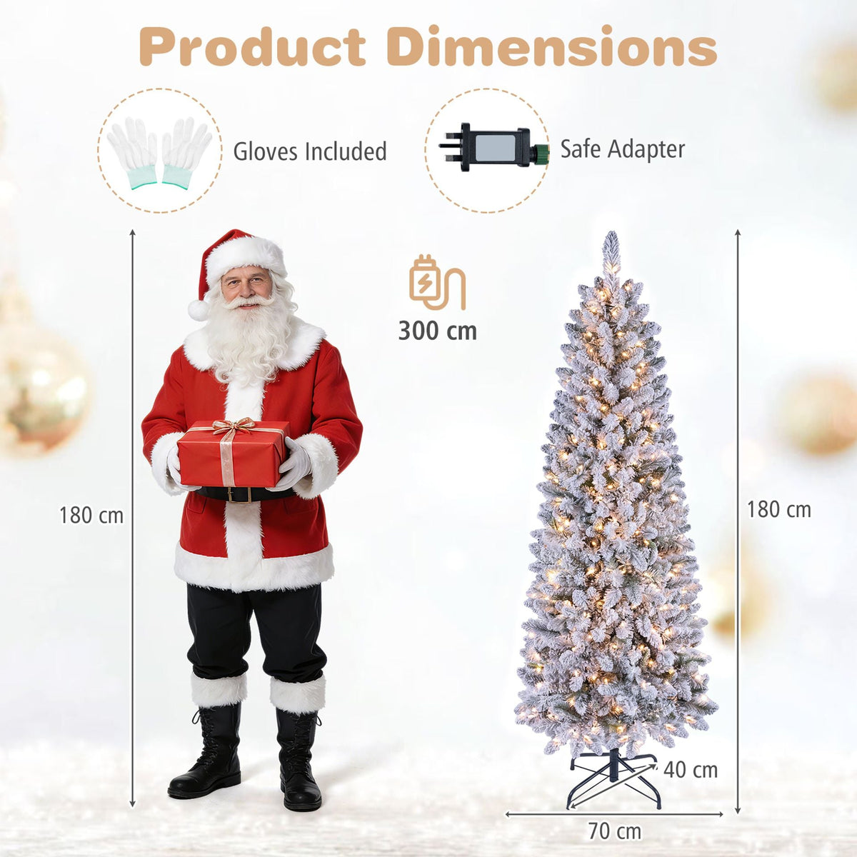 Prelit Artificial Christmas Tree, image 4