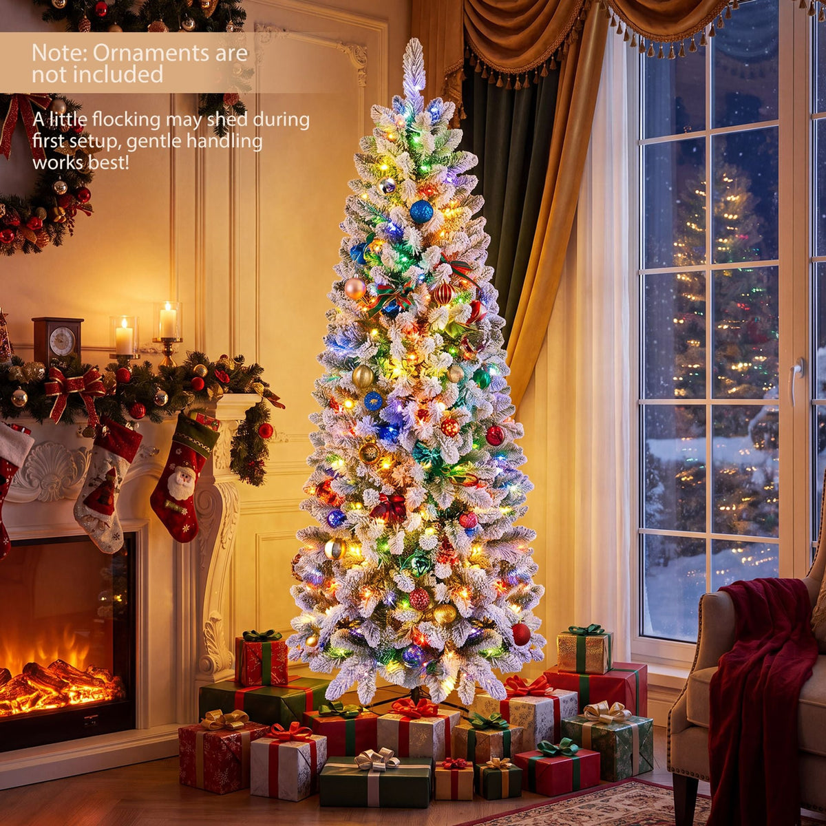 Prelit Artificial Christmas Tree, image 6