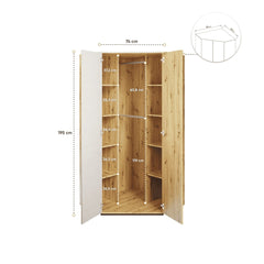 Qubic 01 Corner Wardrobe 95cm - product image 3