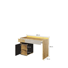 Qubic 08 Desk 120cm with LED - product image 3