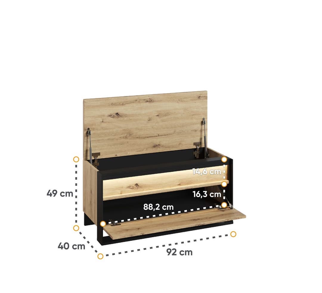 Quant QG-03 Hallway Bench 92cm