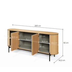 Rotto RT-04 Sideboard Cabinet 200cm - product image 5