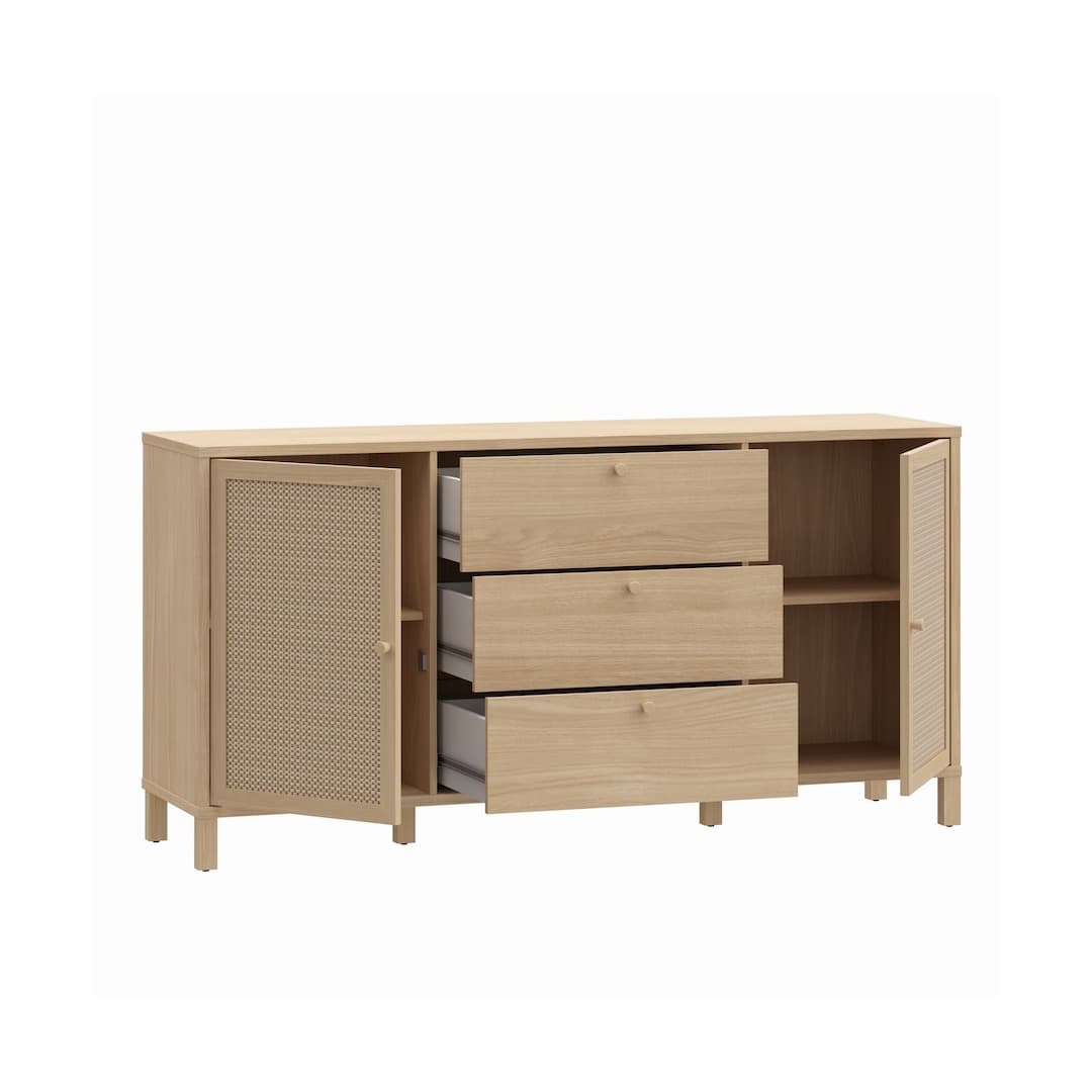 Skelbit Sideboard Cabinet 163cm in Oak Elegant, image 2