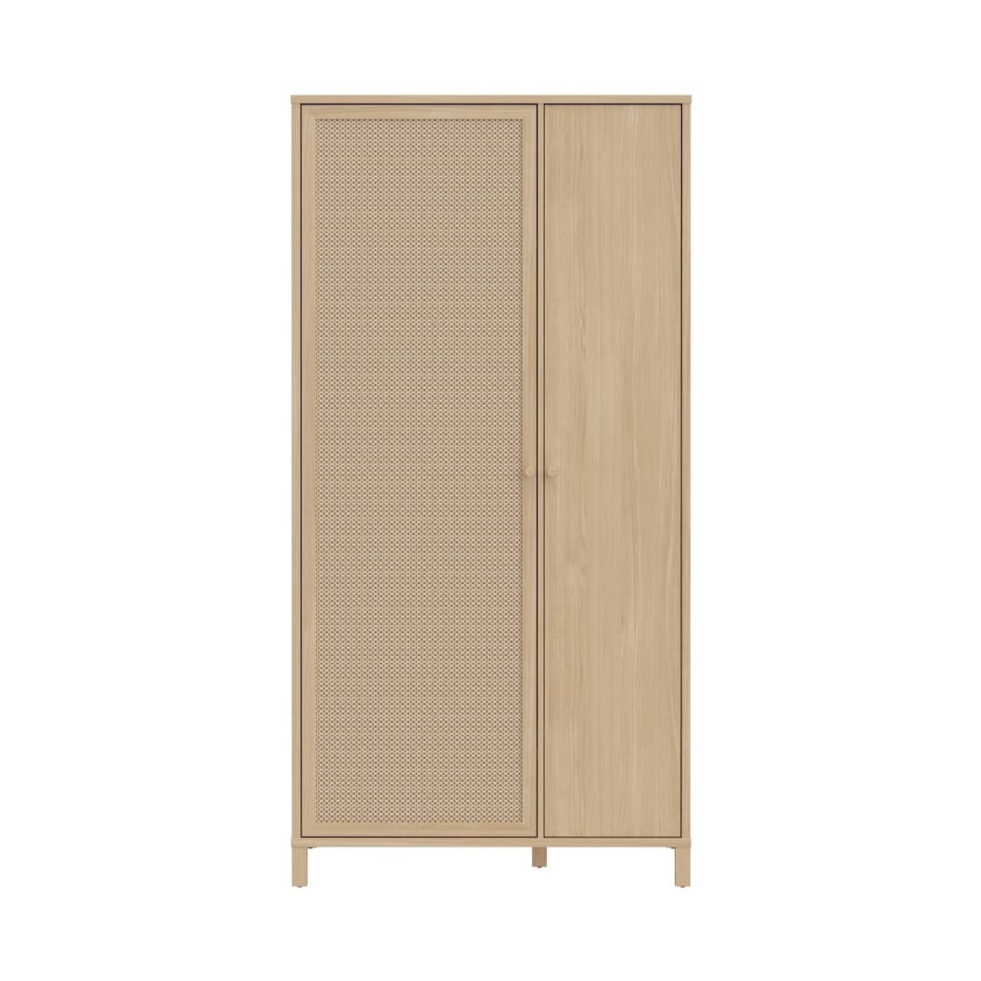 Skelbit Hinged Door Wardrobe 101cm in Oak Elegant, image 3