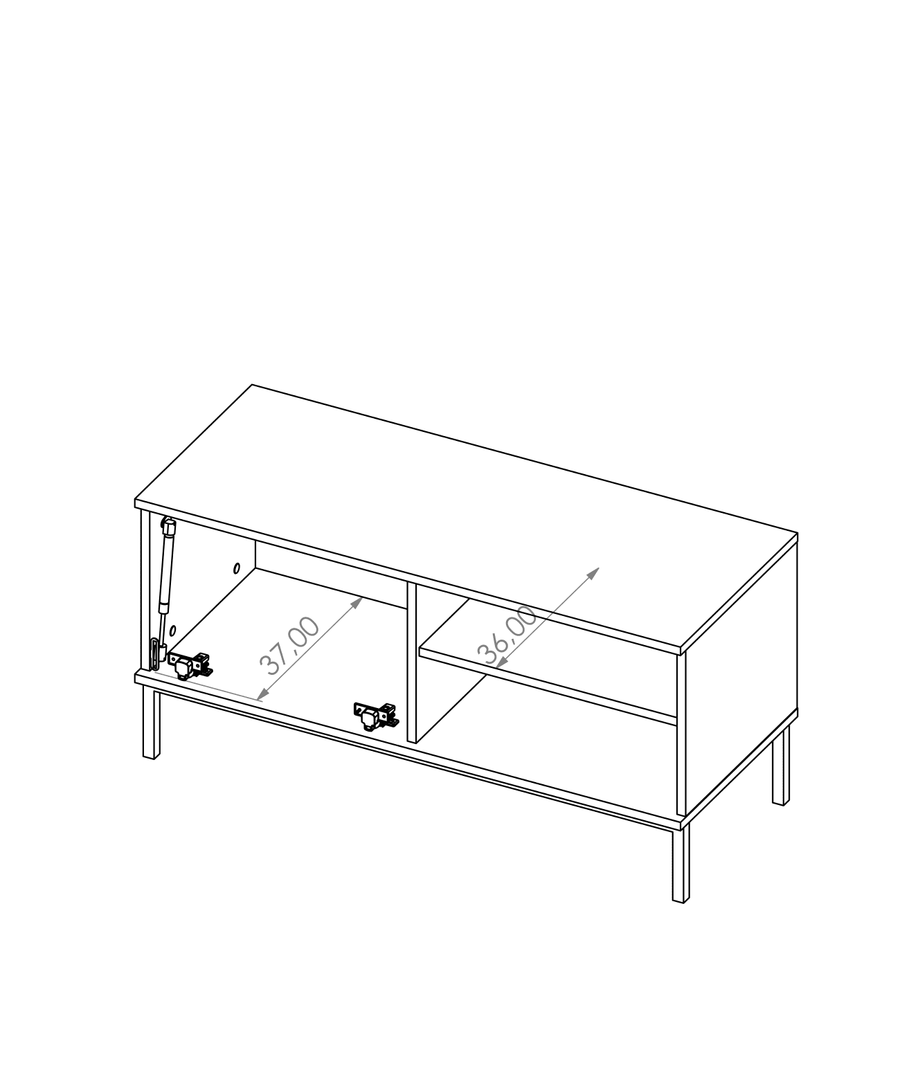 Querty 04 TV Cabinet 101cm