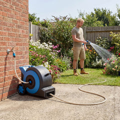 Retractable Garden Hose Reel 16 mm x 130 M Heavy Duty Floor