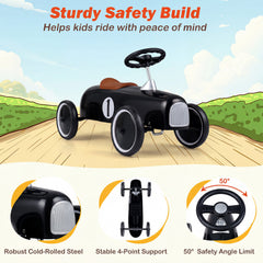 Ride on Push Car Outdoor Toddler Riding Toy for Boys Girls-Black
