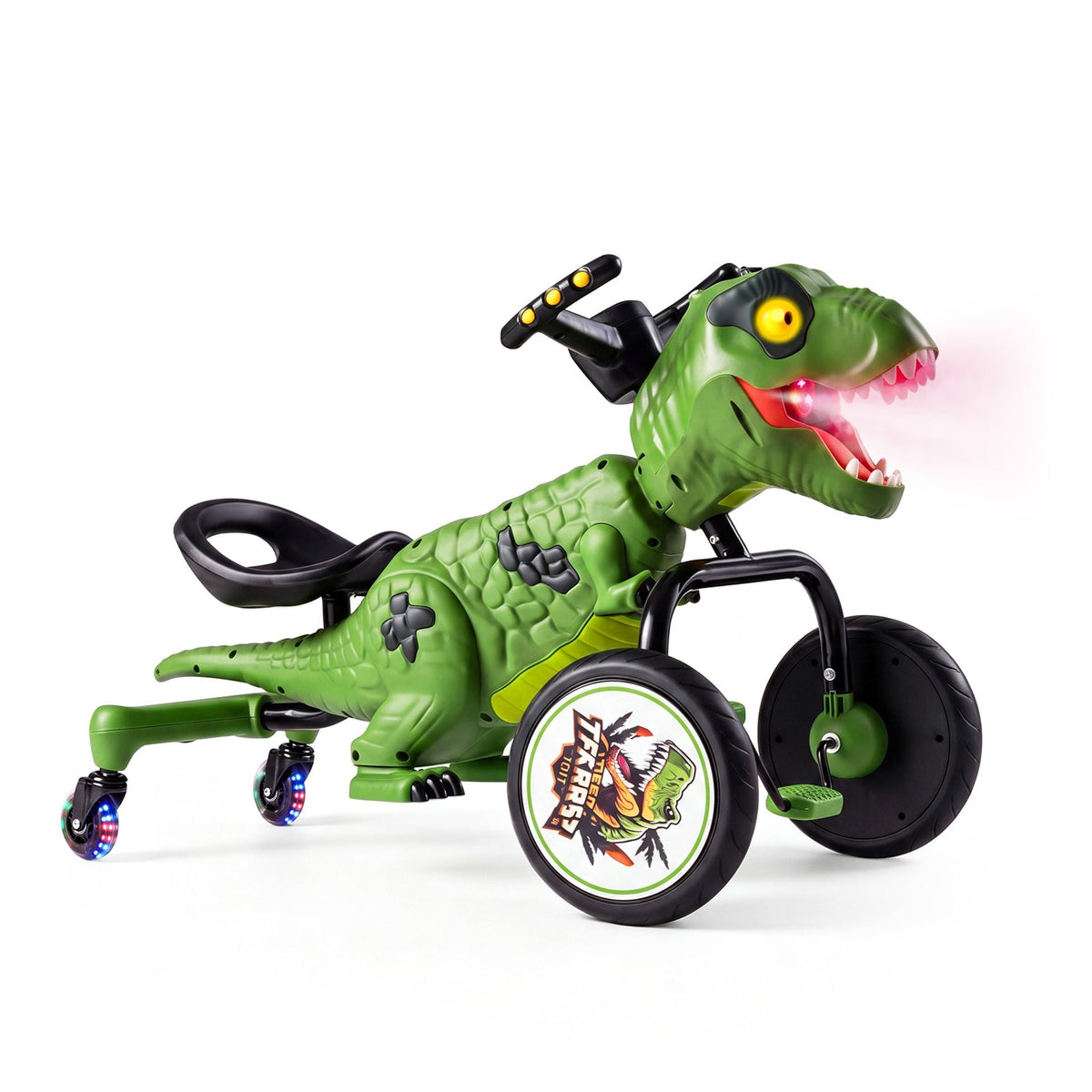 Ride on Toy for Boys and Girls 3-8 with 360° Spin Mode and Lighted Universal Wheels-Green