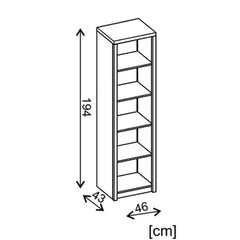 Roma ROM11 Bookcase 45cm - product image 2