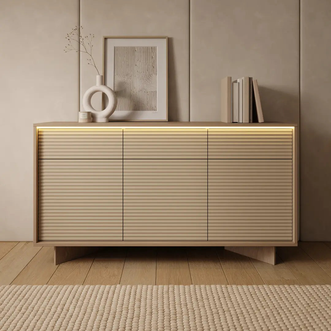 Semi Sideboard Cabinet 154cm