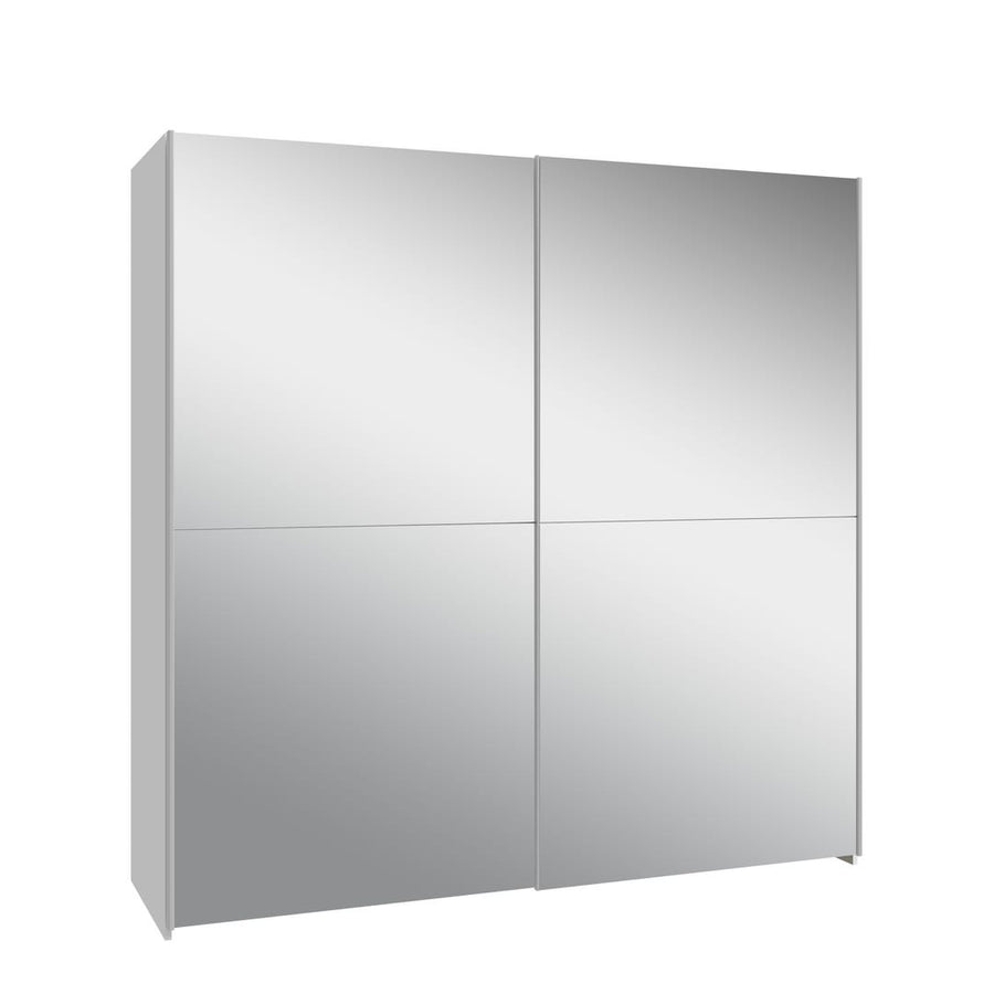 Ballara Sliding Door Wardrobe 190cm in White