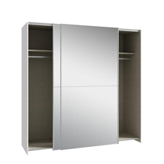 Ballara Sliding Door Wardrobe 190cm in White, image 2