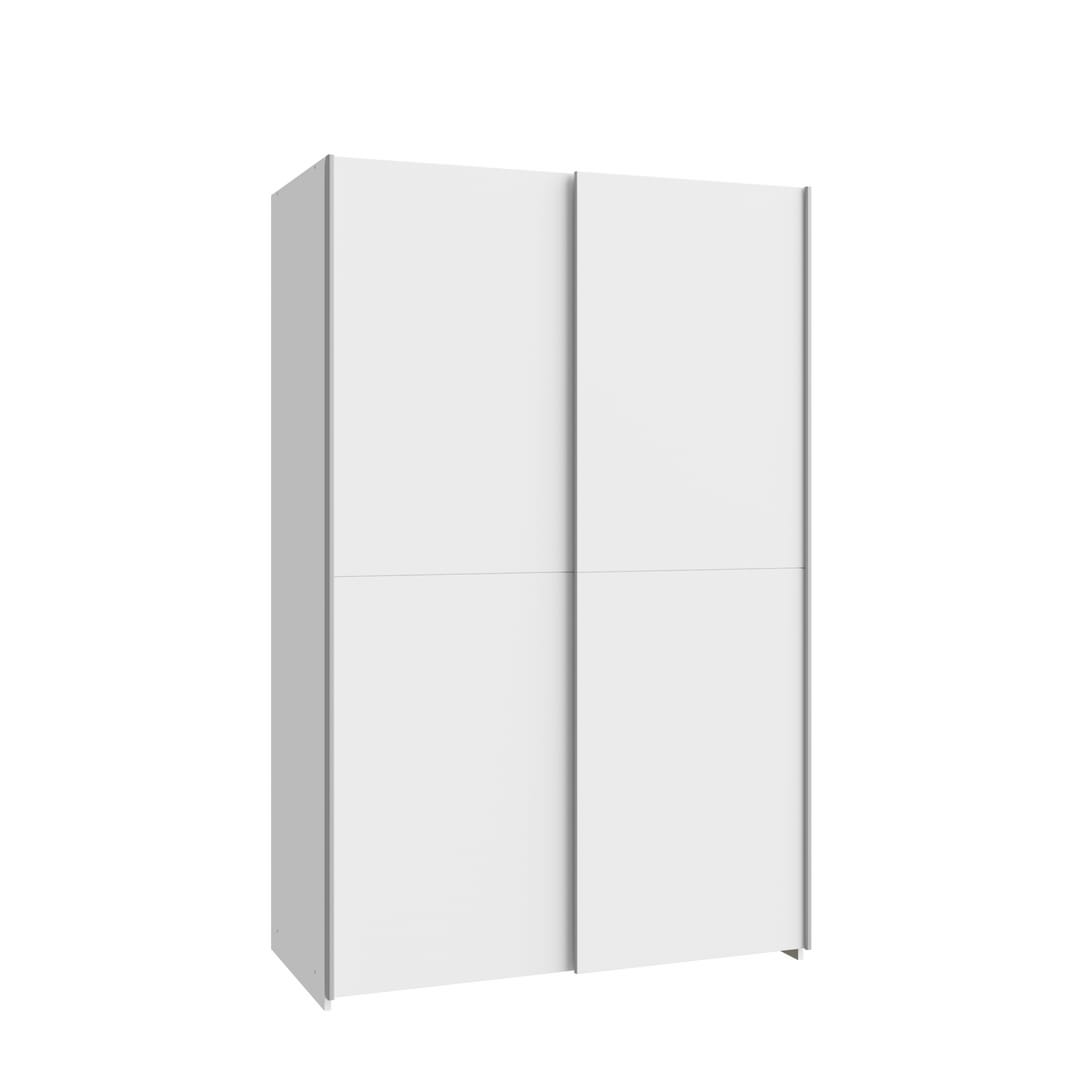 Ballara Sliding Door Wardrobe 120cm in White