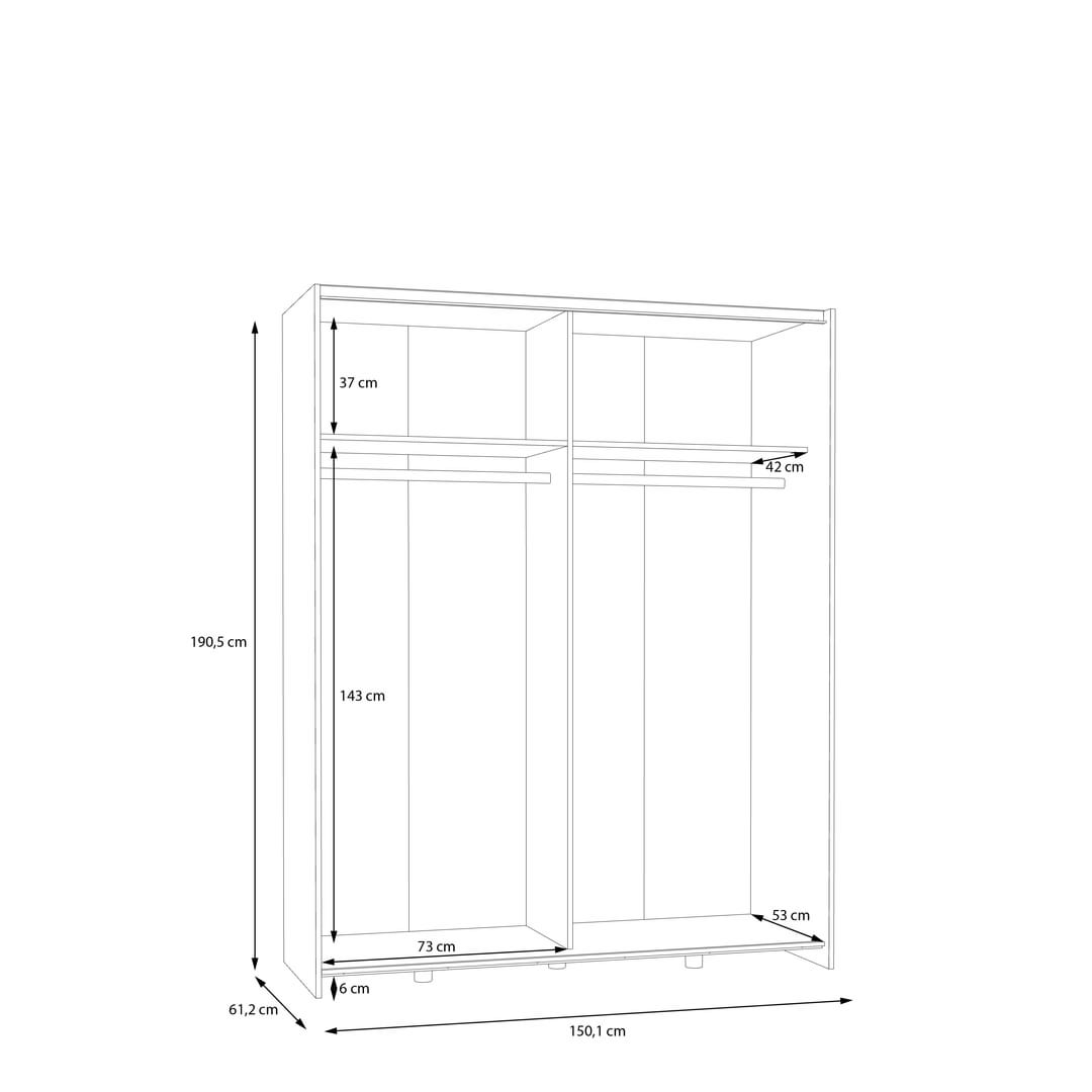 Ballara Sliding Door Wardrobe image