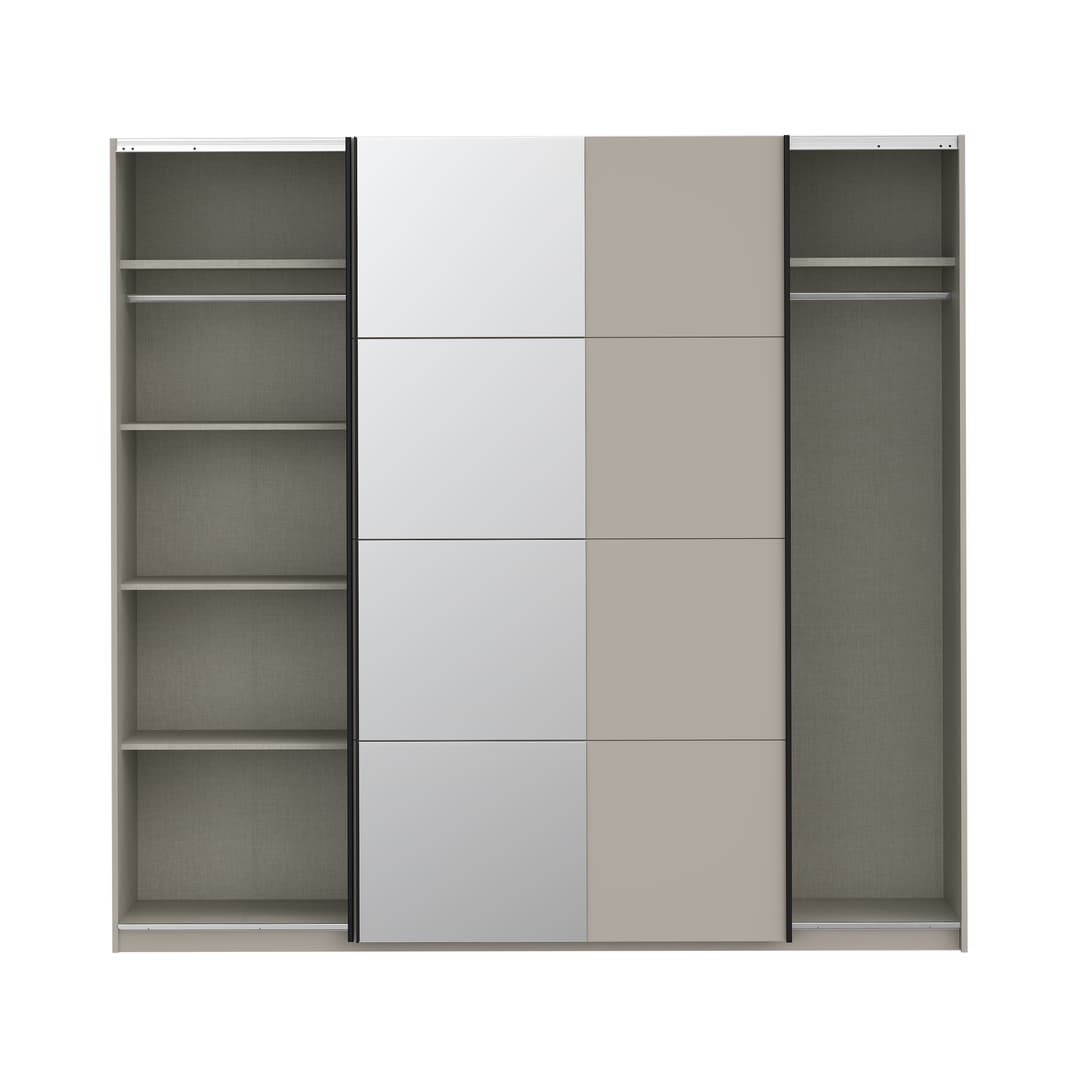 Ingalill Sliding Door Wardrobe 220cm in Sand, image 8