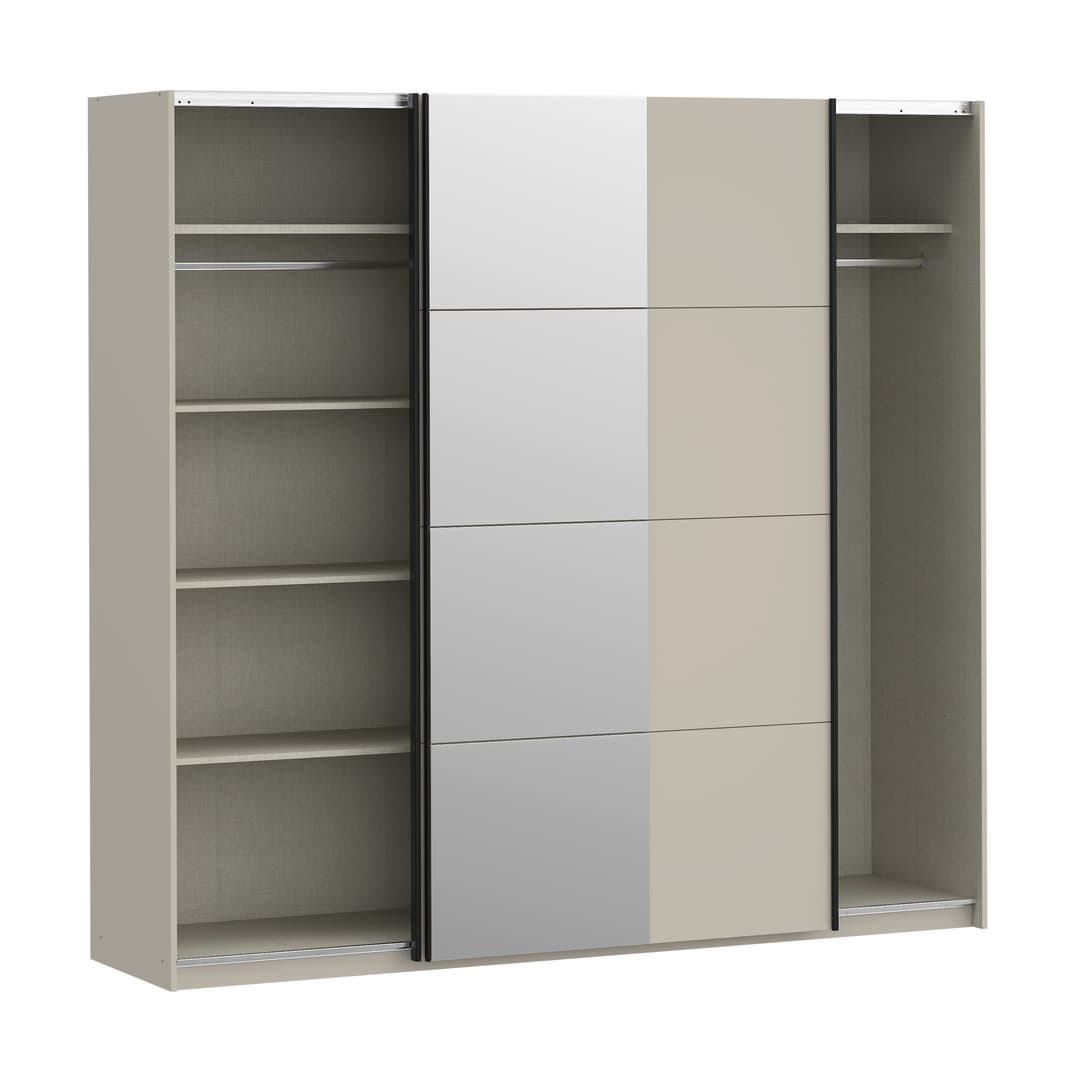 Ingalill Sliding Door Wardrobe 220cm in Sand, image 6