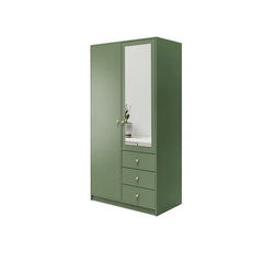 Siena II Hinged Door Wardrobe 100cm in Green, image 5