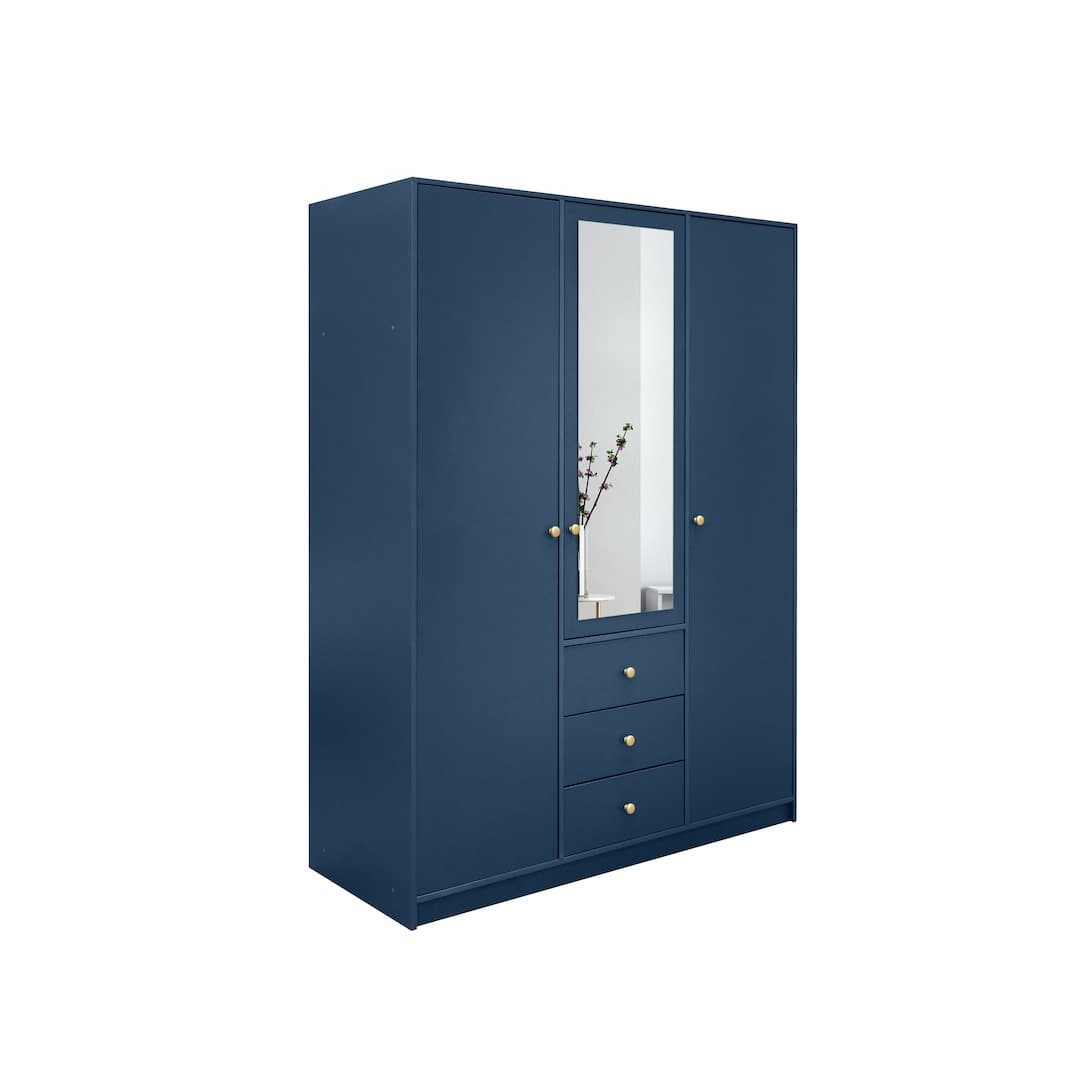 Siena II Hinged Door Wardrobe 149cm in Dark Blue, image 5