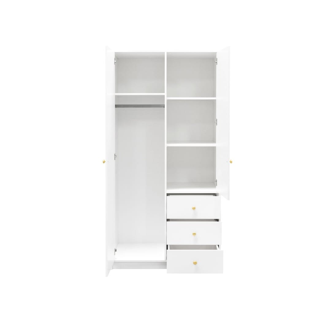 Siena I Hinged Door Wardrobe 100cm, image 2