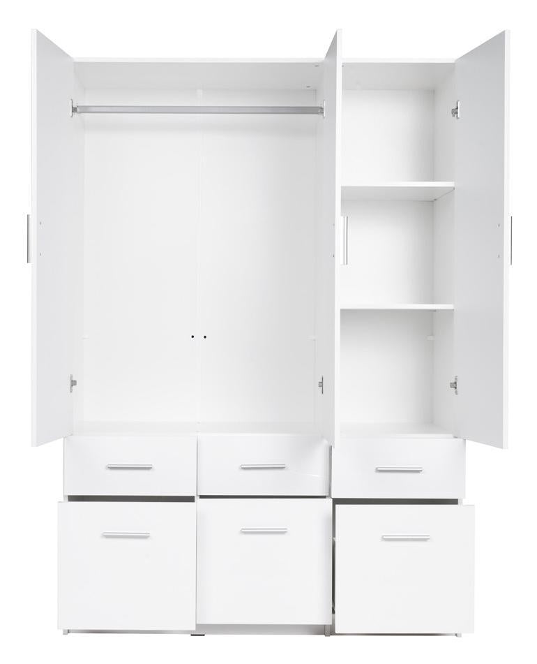 Snow 04 Hinged Wardrobe 136cm - product image 2