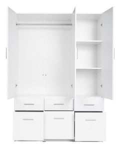 Snow 04 Hinged Wardrobe 136cm - product image 2