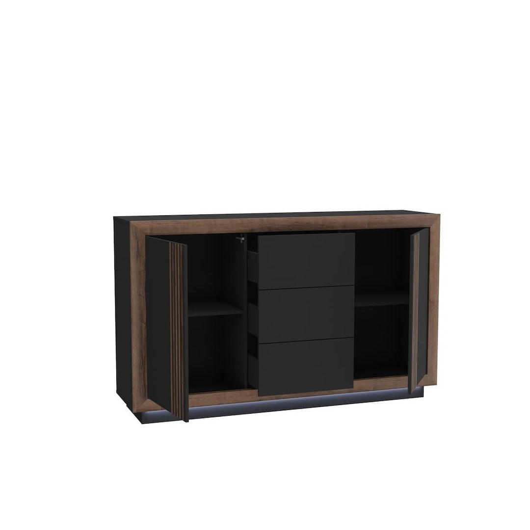 Savona Chest Of Drawers 163cm in Black, image 2