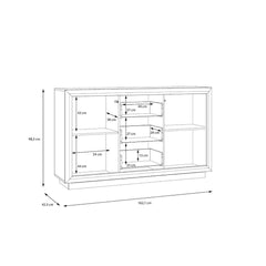 Savona Chest Of Drawers 163cm in Black, image 6