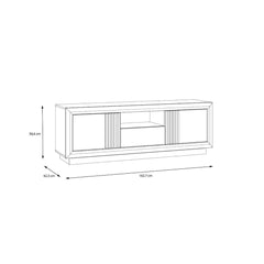 Savona TV Cabinet 163cm in Black, image 5