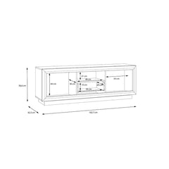 Savona TV Cabinet 163cm in Black, image 6