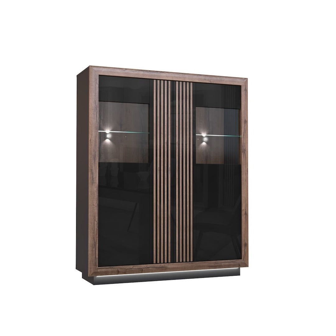 Savona Display Cabinet 133cm in Black, image 3