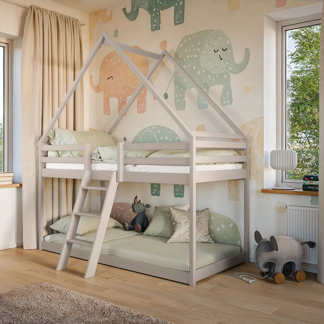 Wooden House Bunk Bed Sweet in Cashmere, image 5