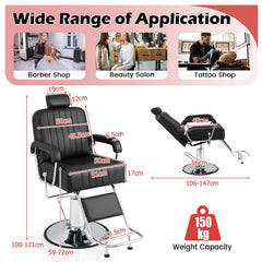 Salon Chair in Black, image 3