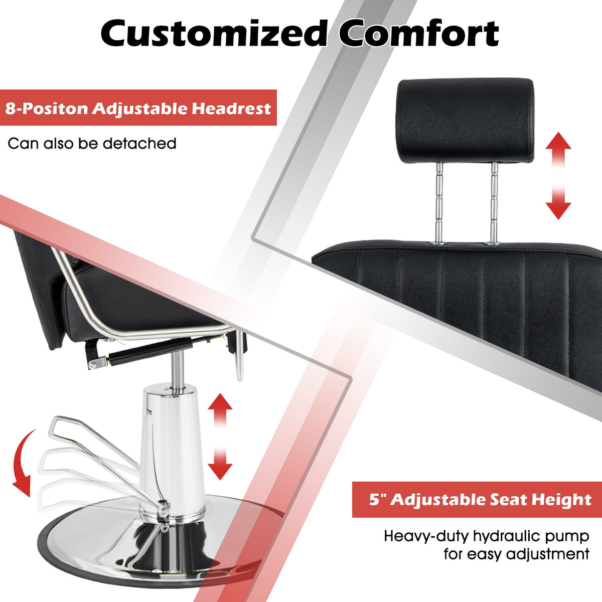 Salon Chair in Black, image 6