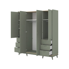 Scandi Hinged Door Wardrobe 190cm