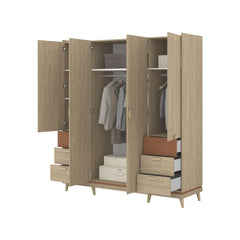 Scandi Hinged Door Wardrobe 190cm