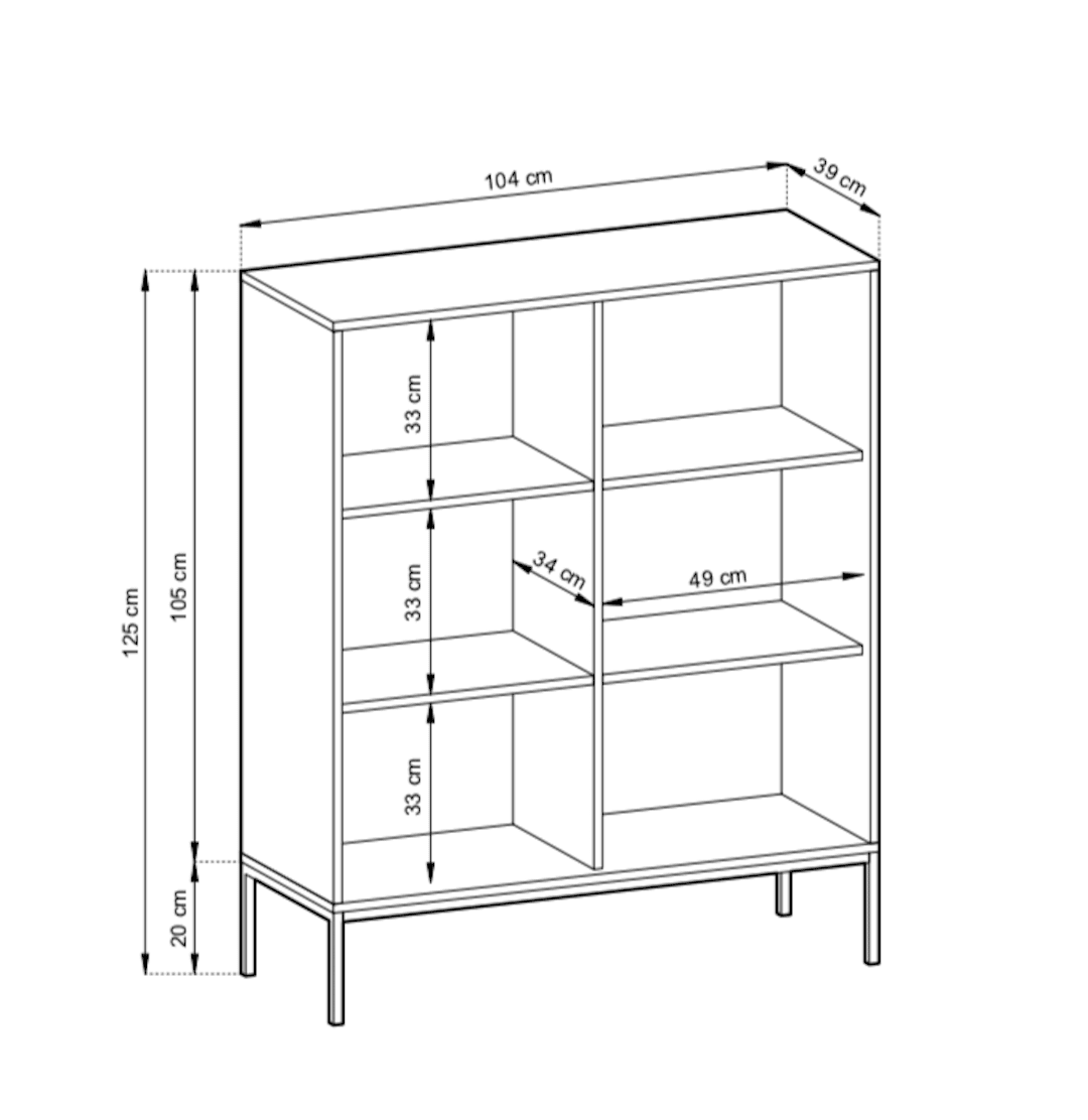 Nova Highboard Cabinet 104cm - product image 26