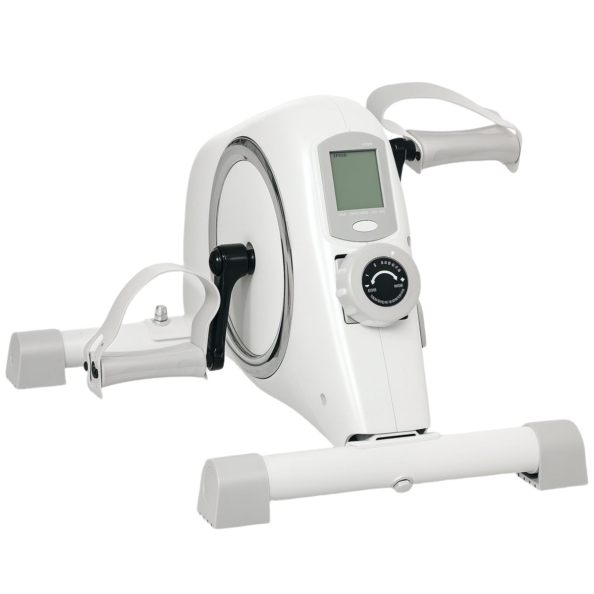 SPORTNOW Pedal Exerciser with Eight Level Magnetic Resistance, with Eight-Level Magnetic Resistance, White