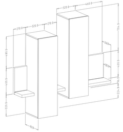 Bota 04 Wall Hung Cabinet 152cm