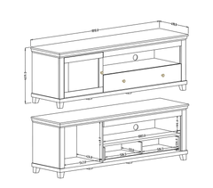 Evora 40 TV Cabinet 181cm - product image 5